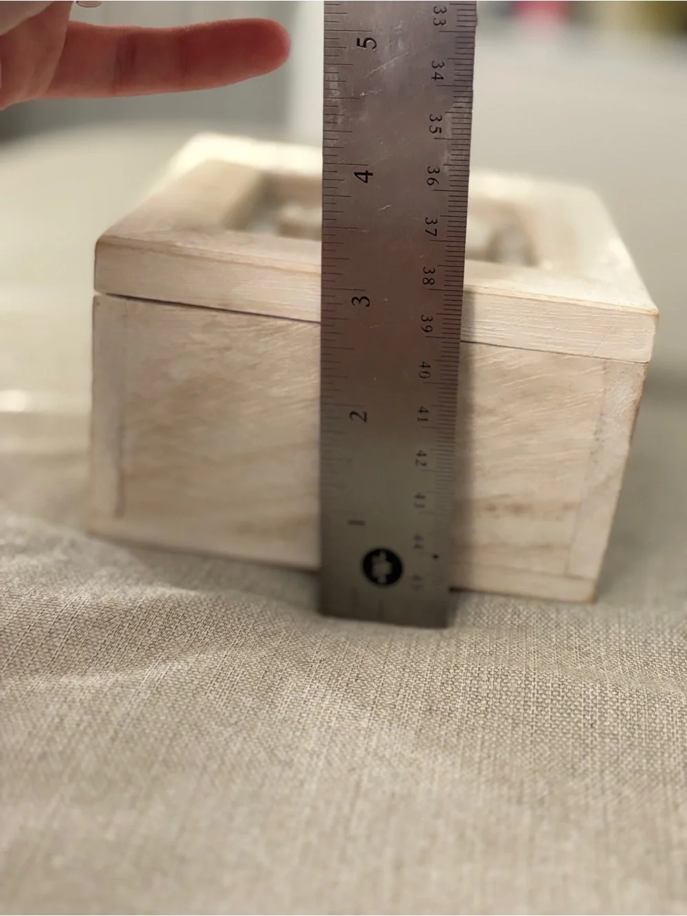Wooden Anchor Jewelry Box Organizer - Whitewashed